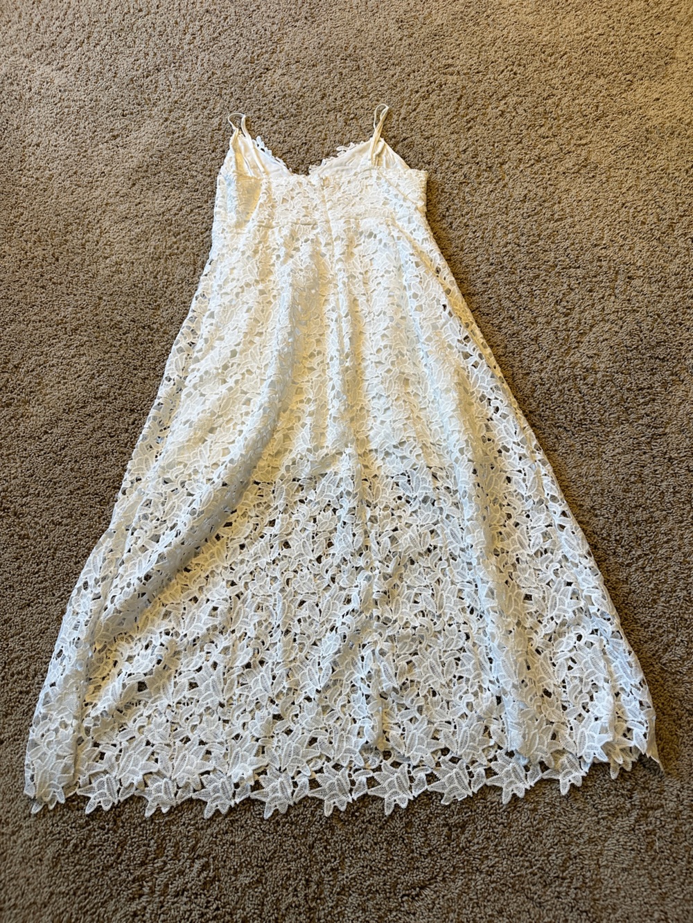 NWT Astr White Lace Dress Midi